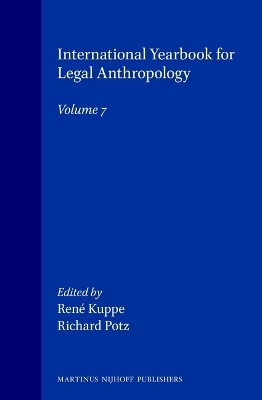 International Yearbook for Legal Anthropology, Volume 7 - 