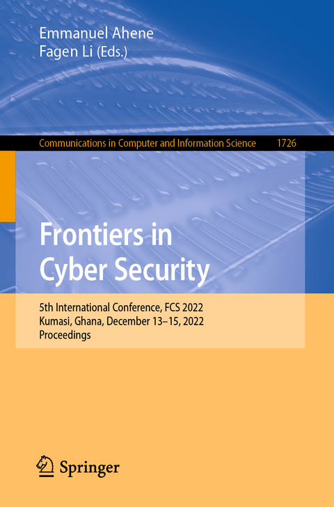 Frontiers in Cyber Security - 