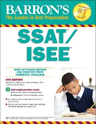 SSAT/ISEE - Kathleen J. Elliott  M.A., Carmen Geraci, David Ebner