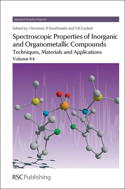 Spectroscopic Properties of Inorganic and Organometallic Compounds - 