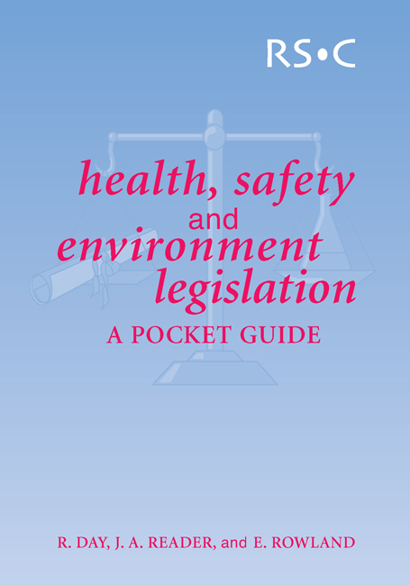 Health, Safety and Environment Legislation -  Bob (AEGIS Group Plc) Day,  Edward Rowland