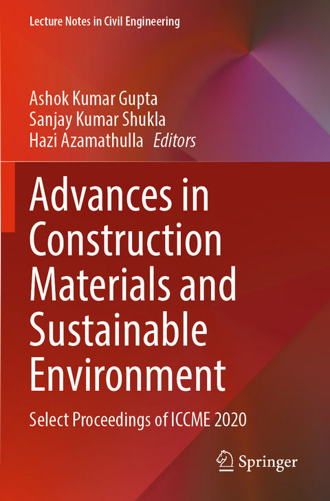 Advances in Construction Materials and Sustainable Environment - 