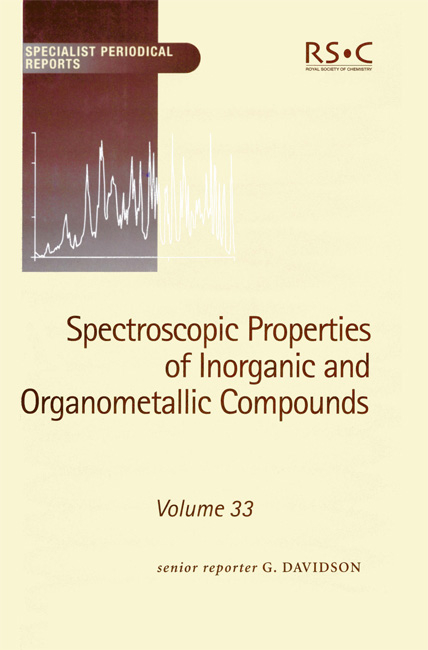 Spectroscopic Properties of Inorganic and Organometallic Compounds - 