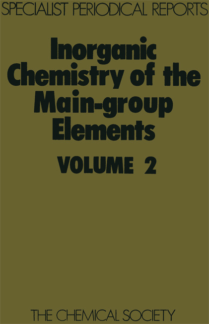 Inorganic Chemistry of the Main-Group Elements - 