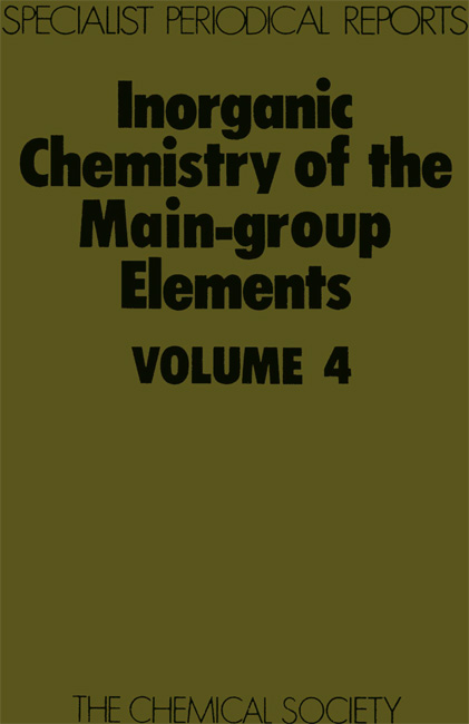 Inorganic Chemistry of the Main-Group Elements - 