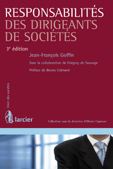 Responsabilités des dirigeants de sociétés - Jean-François Goffin