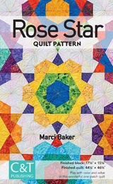 Rose Star Quilt Pattern -  Marci Baker