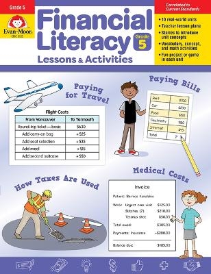 Financial Literacy Lessons and Activities, Grade 5 Teacher Resource -  Evan-Moor Educational Publishers