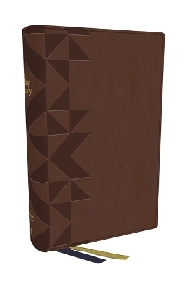 NKJV, The Bible Study Bible, Leathersoft, Brown, Comfort Print - Sam O'Neal