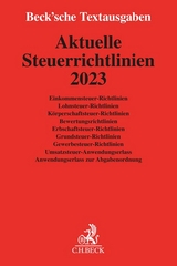 Aktuelle Steuerrichtlinien 2023 - 