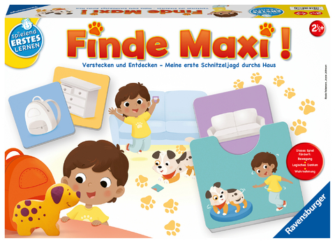 Ravensburger 24737 - Finde Maxi! - Lernspiel für Kinder ab 2,5 Jahren, Spielend Erstes Lernen für 1-2 Spieler - Rosie Roberson, Joyce Johnson