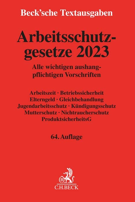 Arbeitsschutzgesetze 2023