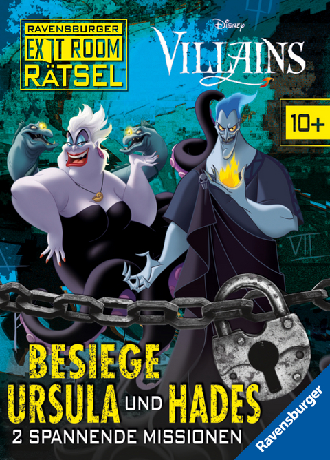 Ravensburger Exit Room Rätsel: Disney Villains - Besiege Ursula und Hades: 2 spannende Missionen - Anne Scheller