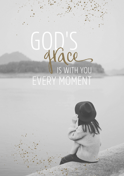 Notizbuch "God’s grace is with you every moment"