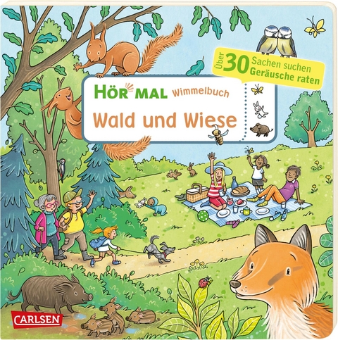 Hör mal (Soundbuch): Wimmelbuch: Wald und Wiese - Julia Hofmann