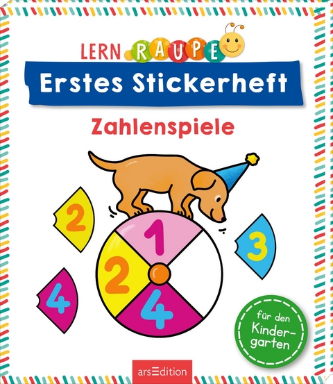 Lernraupe – Erstes Stickerheft – Zahlenspiele