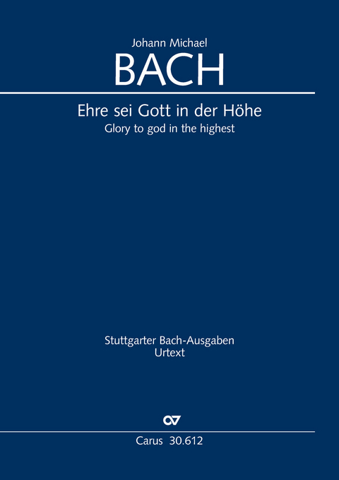 Ehre sei Gott in der Höhe (Klavierauszug) - Johann Sebastian Bach