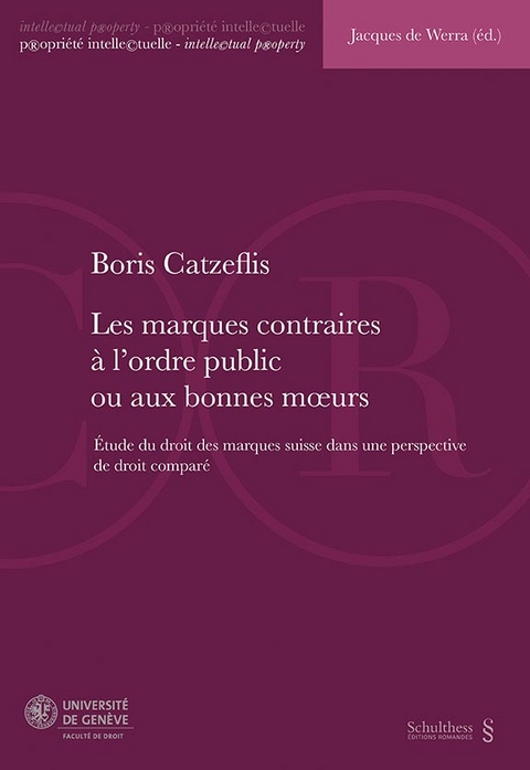 Les marques contraires à l’ordre public ou aux bonnes mœurs (PrintPlu§) - Boris Catzeflis