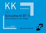 Karteikarten Schuldrecht BT 3 - Langkamp, Tobias