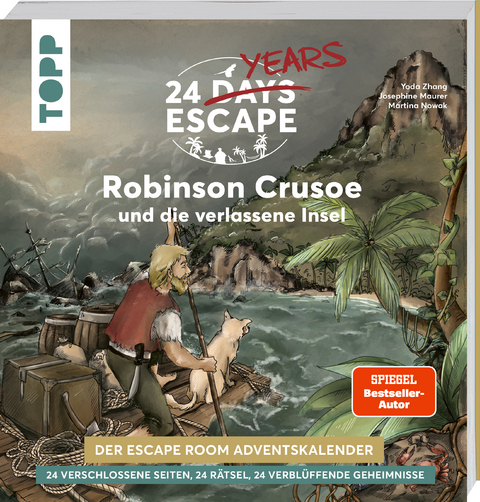 24 DAYS ESCAPE – Der Escape Room Adventskalender: Daniel Defoes Robinson Crusoe und die verlassene Insel - Yoda Zhang