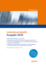 Lohnsteuertabelle Monat/Tag 2023 - 