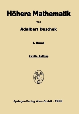 Integration und Differentiation der Funktionen einer Ver�nderlichen - Adalbert Duschek