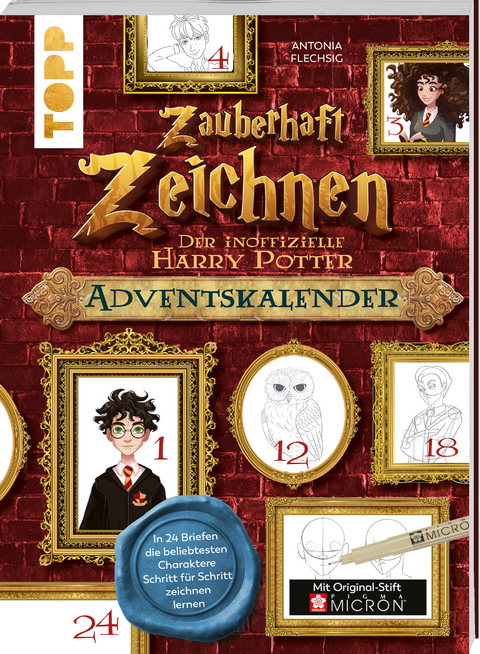 Zauberhaft Zeichnen. Der inoffizielle Harry Potter Adventskalender - Antonia Flechsig