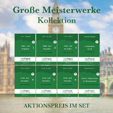 Große Meisterwerke Kollektion Softcover (Bücher + Audio-Online) - Lesemethode von Ilya Frank - Zweisprachige Ausgabe Englisch-Deutsch - Jane Austen, Charles Dickens, Lewis Carroll