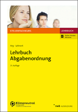 Lehrbuch Abgabenordnung - Hey, Uta; Lehnert, Christian