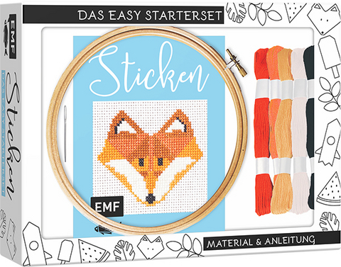 Sticken – das Easy Starterset für dekorative Kreuzstichmotive - Jennifer Dargel