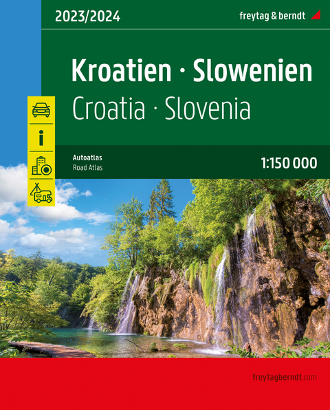 Kroatien - Slowenien, Autoatlas 1:150.000, freytag & berndt