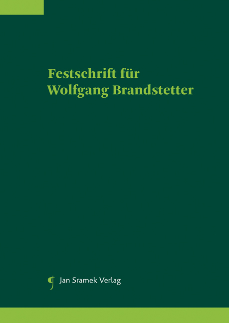 Festschrift für Wolfgang Brandstetter - 