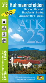 ATK25-J17 Ruhmannsfelden (Amtliche Topographische Karte 1:25000) - 