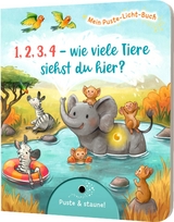 Mein Puste-Licht-Buch: 1,2,3,4 - wie viele Tiere siehst du hier? - Fee Krämer