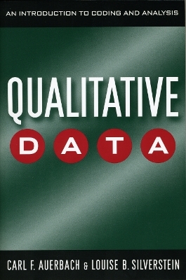 Qualitative Data - Carl Auerbach, Louise B. Silverstein