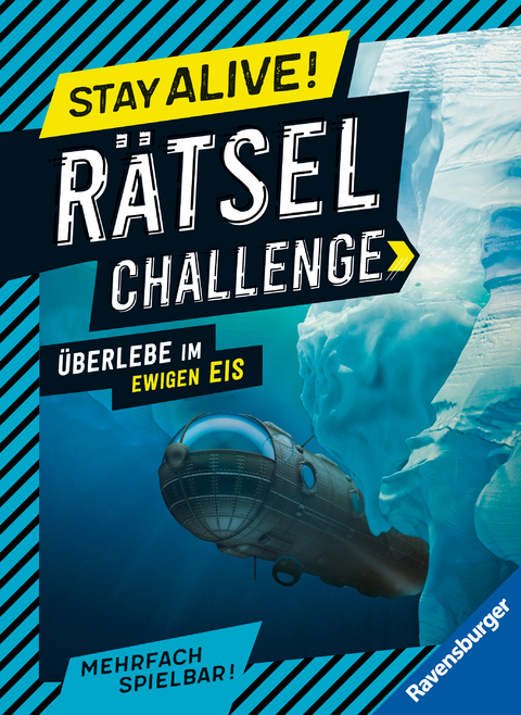 Ravensburger Stay alive! Rätsel-Challenge - Überlebe im ewigen Eis - Rätselbuch für Gaming-Fans ab 8 Jahren - Martine Richter