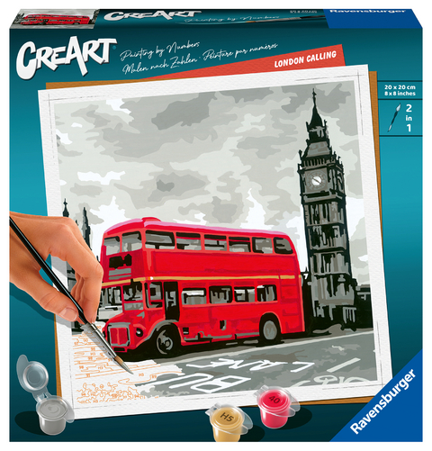 Ravensburger CreArt - Malen nach Zahlen 28997 – London Calling – ab 12 Jahren