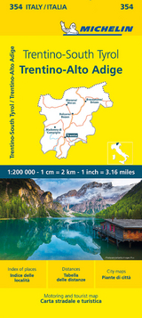 Trentino - Michelin Local Map 354 - Michelin