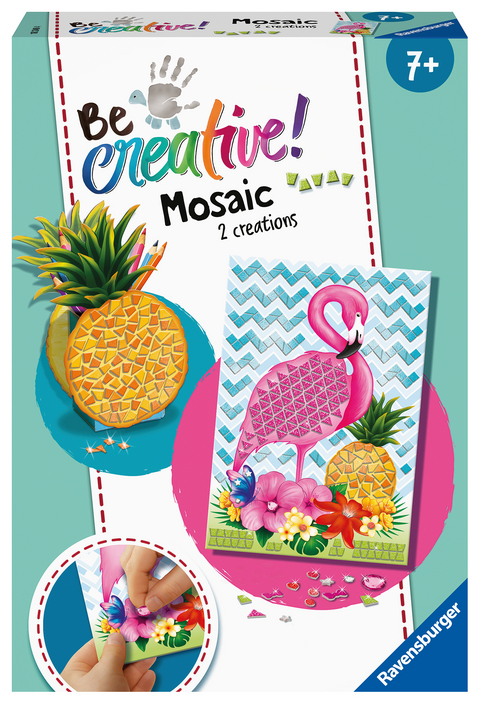 Ravensburger 18240 BeCreative Mosaik Tropical, DIY für Kinder ab 7 Jahren