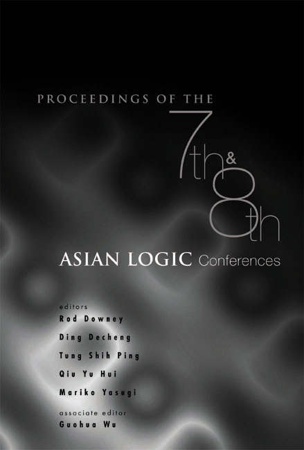 PROCS OF THE 7TH & 8TH ASIAN LOGIC CON.. - Mariko Yasugi