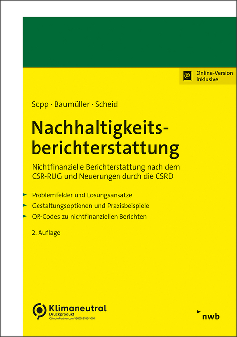 Nachhaltigkeitsberichterstattung - Karina Sopp, Josef Baumüller, Oliver Scheid