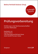 Prüfungsvorbereitung Einführung in die Rechtswissenschaften und ihre Methoden - Perthold-Stoitzner, Bettina