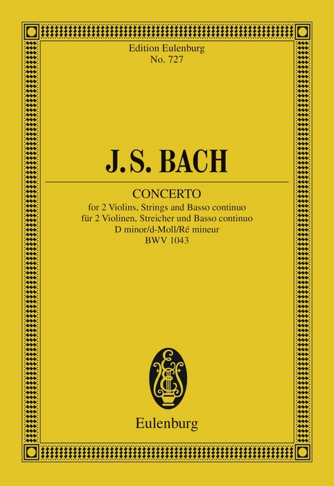 Concerto D minor - Johann Sebastian Bach