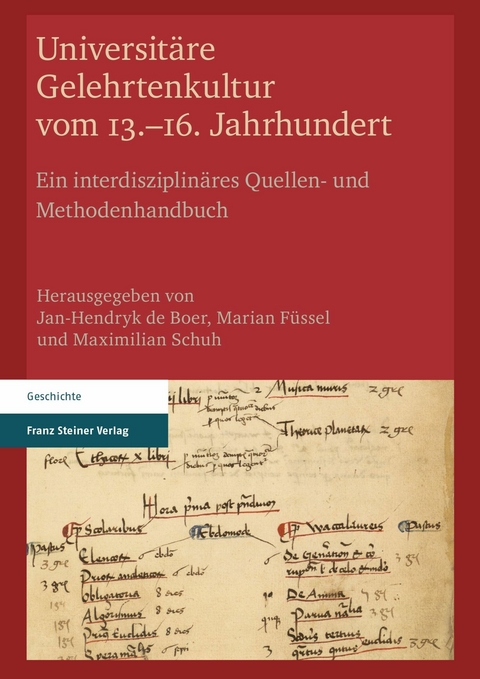 Universitäre Gelehrtenkultur vom 13.-16. Jahrhundert - 