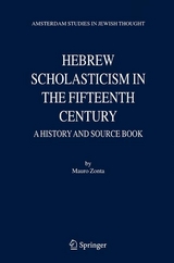 Hebrew Scholasticism in the Fifteenth Century - Mauro Zonta