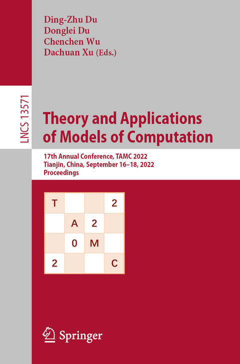 Theory and Applications of Models of Computation - 