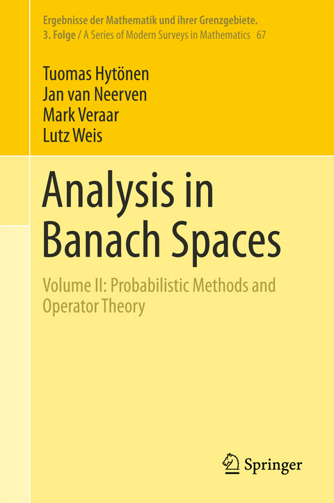 Analysis in Banach Spaces -  Tuomas Hytönen,  Jan van Neerven,  Mark Veraar,  Lutz Weis