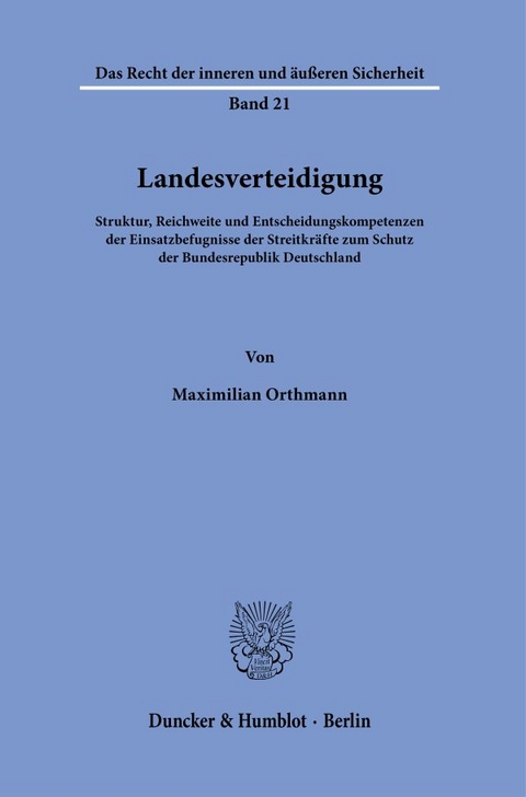 Landesverteidigung. - Maximilian Orthmann