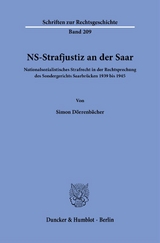 NS-Strafjustiz an der Saar. - Simon Dörrenbächer