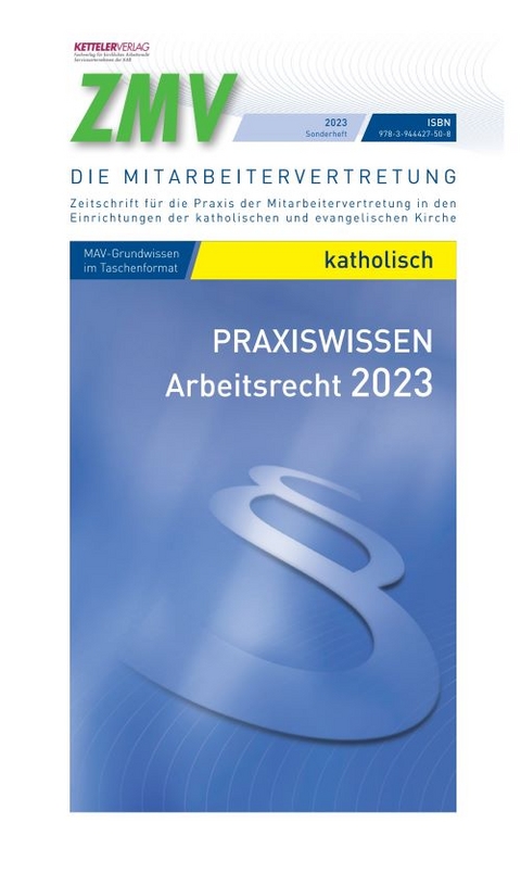 ZMV Praxiswissen Arbeitsrecht 2023 katholisch - André Fitzthum